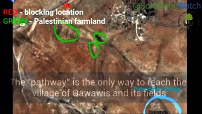 Zrzut z ekranu z wideo wyprodukowanego przez South Hebron Hills Watch.
