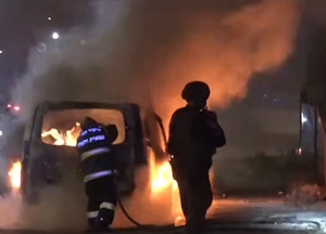 Plaga poarów (podpale) w pónocnym Izraelu. Zrzut z ekranu ILTV Israeli News