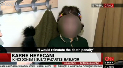 Dumny moment w planach edukacyjnych prezydenta Erdogana “wychowania pobonego pokolenia”: Wywiad CNN-Turk z ma dziewczynk, która oznajmia, e \