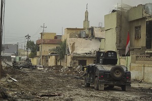 Irackie oddziały w Mosulu, 16 listopada 2016 (Źródło zdjęcia: Wikipedia)