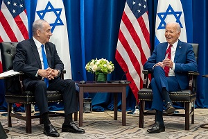 <span>Na zdjciu: Prezydent USA Joe Biden spotyka si z premierem Izraela Benjaminem Netanjahu w Nowym Jorku, 20 wrzenia 2023 r. (Zdjcie: Wikipedia)</span>