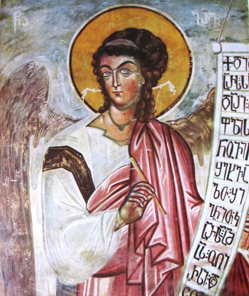 Archanio Gabriel, fresk z XIV wieku.