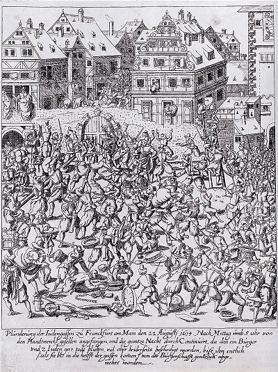 Zamieszki Fettmilcha: Rabowanie Judengasse we Frankfurcie 22 sierpnia 1614 r.