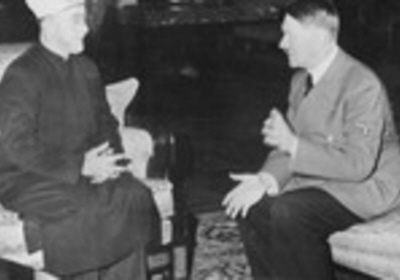 Palestyński Wielki Mufti podczas spotkania z Adolfem Hitlerem. (photo credit:German Federal Archive) 