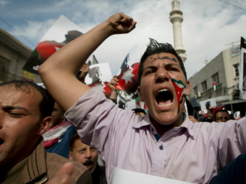 Świat przez dziesięciolecia żył z koncepcją rozwiązania w postaci dwóch państw. Jordania jest państwem palestyńskim.<br />AP Photo/Nasser Nasser