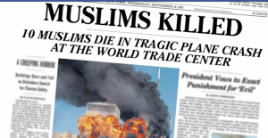 Fikcyjne doniesienie prasowe o 9/11. Zdjcie: Zrzut z ekranu.