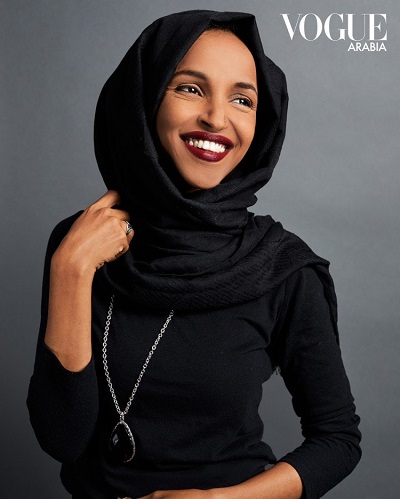 <span>Kongresmenka Ilhan Omar, (D-MN5), na okładce Vogue Arabia.</span>