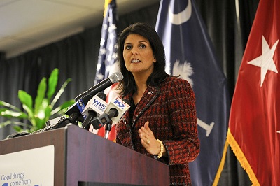 Nikki Haley (w 2014 r.) (Zdjcie: defenseimagery.mil)