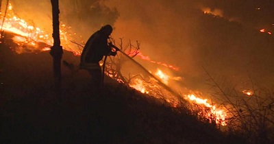 Nieustajce poary pól i lasów podpalanych przez wysyanie tysicy zapalajcych balonów.