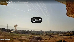Captures Barrage Of Rockets In Northern Israel