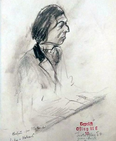 <span>Rysunek Z. Karolaka, przedstawiający B. Płotnickiego</span>