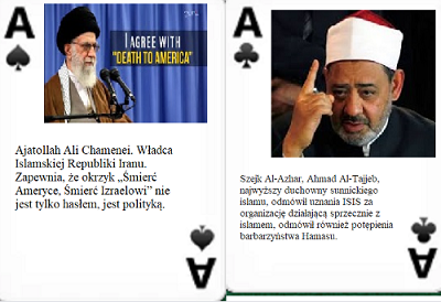 [1. Ayatollah Ali Khamenei. The ruler of the Islamic Republic of Iran. He assures the world that cries “Death to America, death to Israel” is not just a slogan but a policy.2. Sheik A-Azhar, Ahmad Al-Tayyeb, the highest ranking cleric of Sunni Islam, refused to recognize ISIS as an organization acting contrary to the precepts of Islam, refused as well to condemn the barbarity of Hamas]