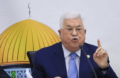 Palestyski prezydent Mahmoud Abbas wypowiada si na spotkaniu Rady Rewolucyjnej ruchu Fatahu w palestyskim biurze prezydenckim w Ramallah 18 grudnia 2019 r.(zdjcie: FLASH90) 