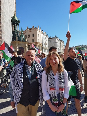 Dorota Kolarska z Omarem Farisem (Facebook).