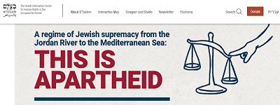 [Reżim żydowskiej supremacji od rzeki Jordan do Morza Śródziemnego:TO JEST APARTHEID]