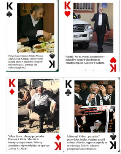[1. Leader of Hamas, Khaled Mashaal. He lives in Cairo. He owns about 5 billion dollars (stolen from aid for Palestinians).2. Ismail Haniyeh. He owns about 4 billion dollars stolen from Palestinians. He lives in Qatar.3. Yahya Sinwar, current leader of Hamas in Gaza. He lives in terrorist tunnels. He is the mastermind behind the operation Al Aqsa Flood.4. Mahmoud Abbas, “President”, Palestinian leader. His estimated wealth is half a billion dollars. He pays rewards for killing Jews, he refuses to condemn Hamas]