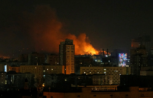 Kijów bombardowany przez rosyjską armię.  