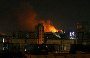 Kijów bombardowany przez rosyjsk armi.  