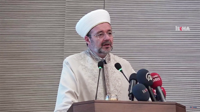 Mehmet Gormez, prezes Najwyszej Izby ds. Religijnych Turcji. (Zdjcie: zrzut z ekranu z wideo İlke Habera)