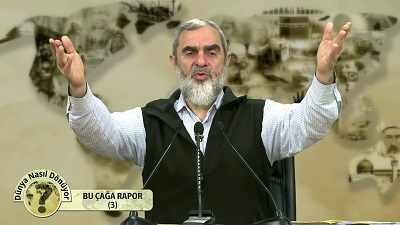 Wedug synnego tureckiego uczonego islamisty, Nureddina Yıldıza (na zdjciu), Allah pozwala mczyznom bi swoje ony nie po to, by je torturowa lub krzywdzi, ale tylko by si odpry.  (zrzut z ekranu z wideo Sosyal Doku Vakfı) 
