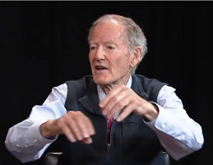 George Gilder jest amerykaskim autorem i ekonomist. Jego ksika The Israel Test zostaa wydana w 2009 r. Nowa wersja ksiki ukazaa si w zeszym roku. Na zdjciu: George Gilder (zrzut ekranu z wideo YouTube).