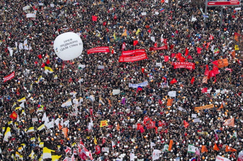 Demonstracja w Moskwie na rzecz uwolnienia Aleksieja Nawalnego.