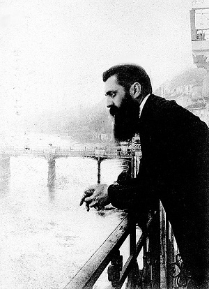 Austro-wgierski dziennikarz i twórca wspóczesnego syjonizmu Theodor Herzl. Bazylea 1897. (ródo zdjcia: Wikipedia)