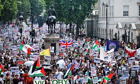 Demonstracja w Londynie. Demonstracja poparcia dla Palestyńczyków, dla Hamasu, czy dla wszelkiego terroru i przeciw demokracji?