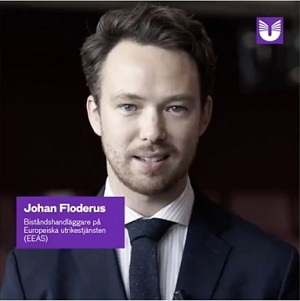 Johan Floderus (Źródło: EU Careers, Sweden)