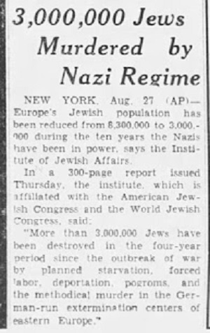 Indianapolis News, 27 sierpnia 1943