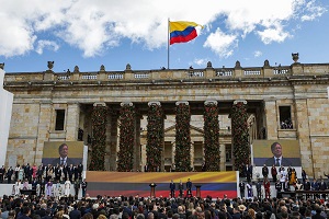 Inauguracja prezydenta Gustavo Petro w Bogocie w Kolumbii, 7 sierpnia 2022. Zdjęcie: Casa Rosada, Presidencia of Argentina/Wikimedia Commons.