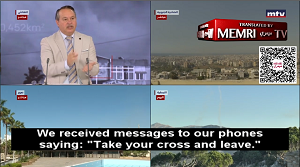 Zrzut z ekranu wideo: https://www.memri.org/reports/lebanese-academic-imad-chamoun-palestinians-have-no-right-holy-land-palestine-was-not-even