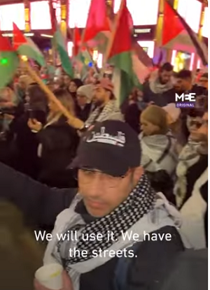 Kanadyjskie pro-hamasowskie demonstracje (Zrzut z ekranu)