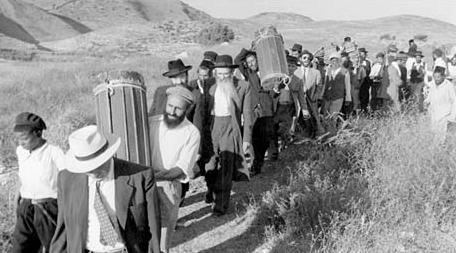 Uchodźcy żydowscy z obecnego Zachodniego Brzegu, po zajęciu Judei i Samarii przez wojska jordańskie. (Źródło: http://www.sullivan-county.com/islam/jewish_refugees.htm)