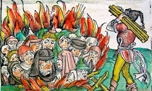 W lutym 1349 r. ponad 2000 ydów ze Strasburga zostao publicznie spalonych ywcem podczas przeladowa z powodu Czarnej mierci. ydów oskarono o rozprzestrzenianie zarazy poprzez zatruwanie studni. Od niepamitnych czasów antysemici promowali takie potworne oszczerstwa przeciwko ydom, judaizmowi i pastwu ydowskiemu.