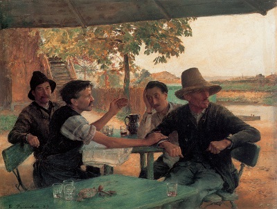 Émile Friant La Discussion politique (Źródło zdjęcia: Wikipedia)