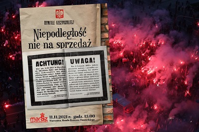 Stowarzyszenie Marsz Niepodlegoci pokazao ju w  rod oficjalny plakat marszu, który odbdzie si w Warszawie w czwartek 11 listopada.