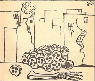 Jedna z setek karykatur w arabskiej prasie z maja 1967 roku. (ródo: https://honestreporting.com/six-day-war-arab-cartoons-predicting-the-outcome-of-the-battle/ )