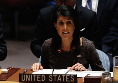 Nikki Haley na posiedzeniu Rady Praw Czowieka