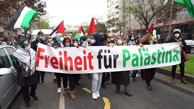 Manifestacja w Berlinie 14 maja 2021r.