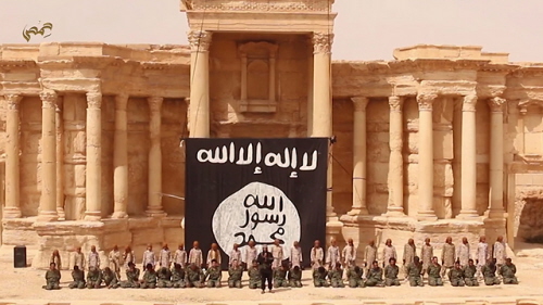 Egzekucja dokonana przez ISIS w Palmirze w Syrii