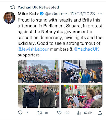 <span>Ambasada Izraela jest zdecydowanie misją dyplomatyczną w Londynie, przeciwko której jest najwięcej demonstracji. Zazwyczaj takie protesty organizują Palestine Solidarity Campaign i Friends of Al-Aqsa…</span>