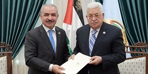 Palestyński premier z palestyńskim prezydentem. 