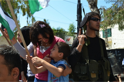 witowanie uliczne w obozie libaskim Ain al-Hilweh, lipiec 2015. (Zdjcie: Geneva Call/Flickr)