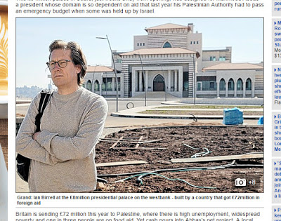 Skromność nie należy do ich priorytetów. Pełna przepychu rezydencja jest obecnie budowana w Ramallah. Podpis w artykule w Daily Mail brzmi: \