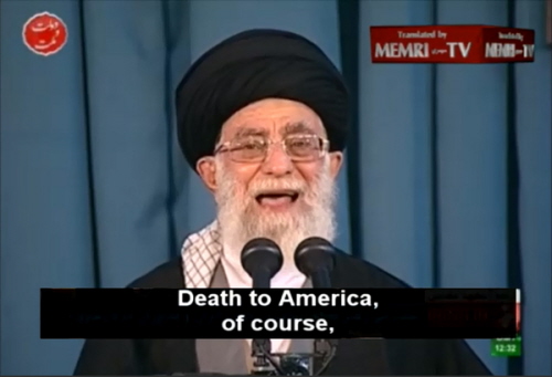 Najwyszy Przywódca Iranu, Ali Chamenei, owiadcza \