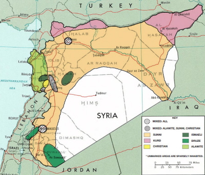 “Syria”: dystrybucja etniczno-religijna przed wojn domow.