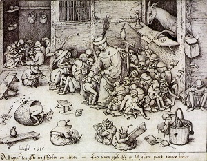 Rycina Pietera Breughela Starszego (1556r.)  (Podpis: \