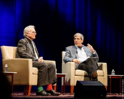 Richard Dawkins i Jerry Coyne podczas dyskusji w Waszyngtonie.