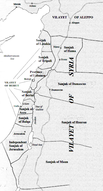 <span>ródo: Wikipedia. Mapa Tallicfan20 w oparciu o Efraim Karsh </span>Palestine Betrayed<span> </span>
